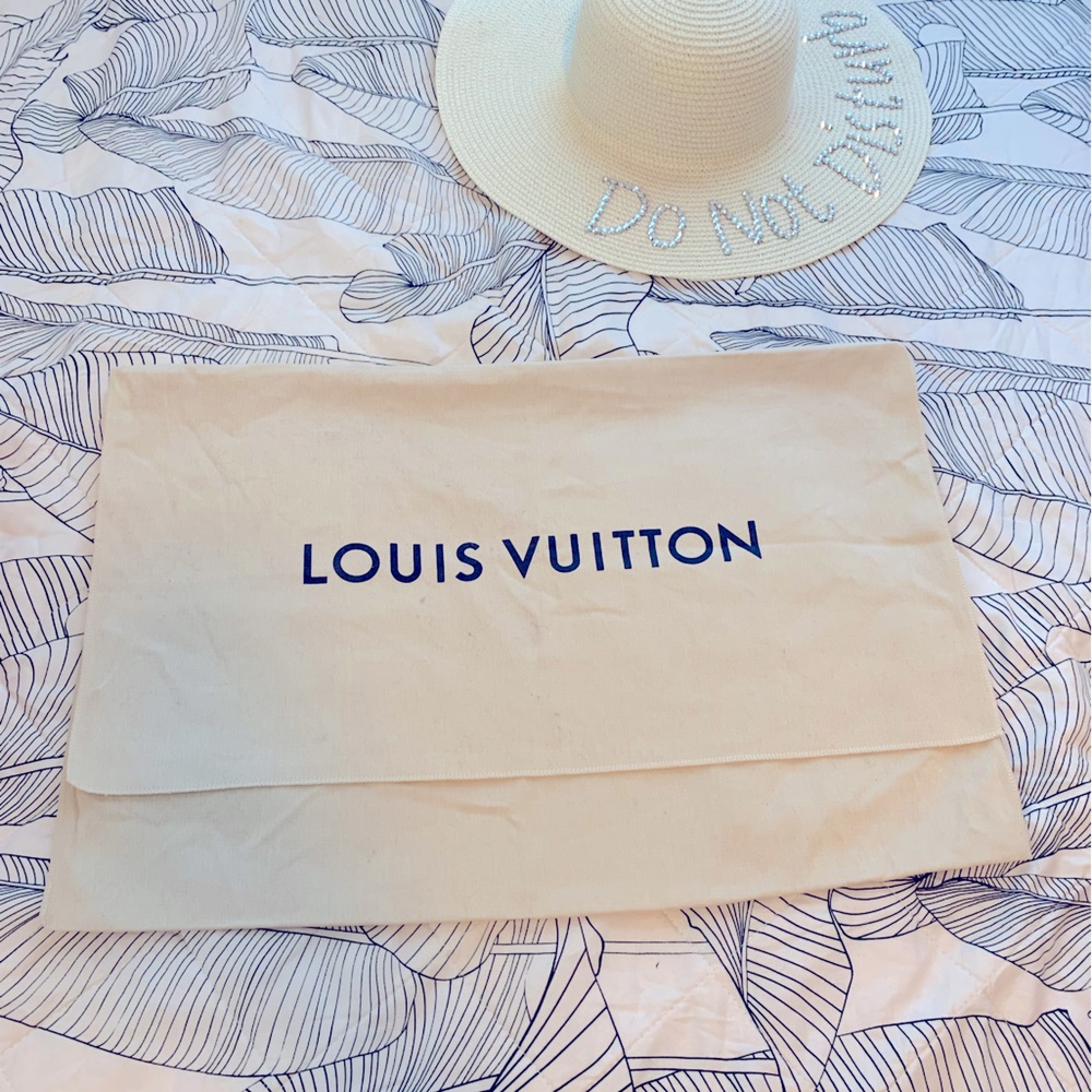 Louis Vuitton Neverfull dust bag from LV Flagship store in Paris, France